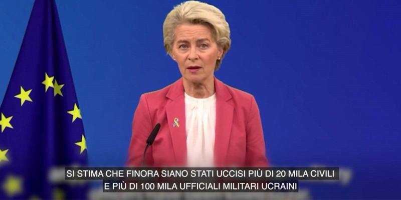 Von der Leyen: 120mila morti ucraine. Poi l’Ue sostituisce il video: Stime inesatte