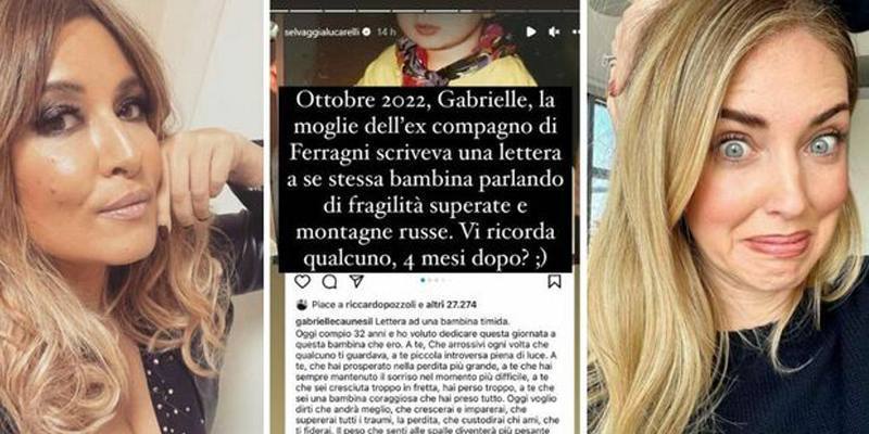 Selvaggia Lucarelli dice che Chiara Ferragni ha copiato il suo monologo da una lettera di Gabrielle Caunesil