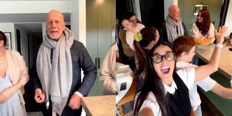 Bruce Willis ha festeggiato il suo 68esimo. Il commovente video postato da Demi Moore