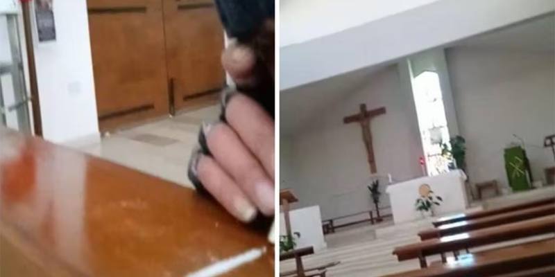 Identificato l'uomo che ha assunto cocaina all'interno di una chiesa vuota