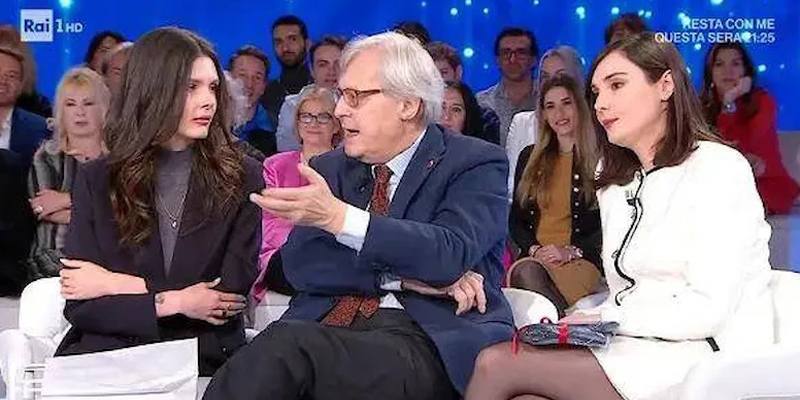 Sgarbi a Domenica In: Quelle nate dopo il 2000 tutte tr...