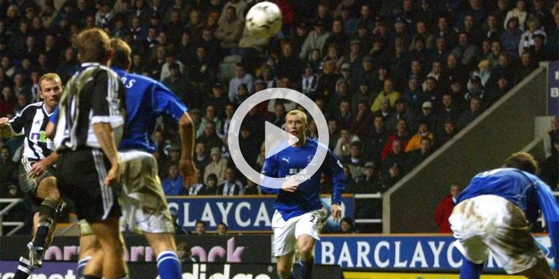 Il goal di Alan Shearer in Newcastle-Everton del 2002