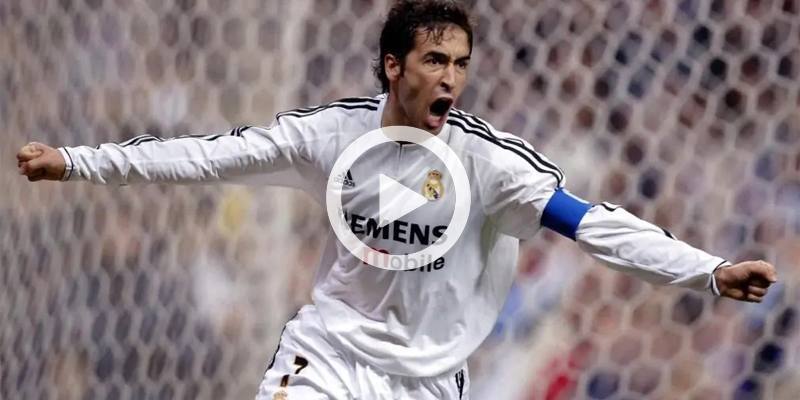 Il goal di Raul Gonzalez Blanco in Real Madrid-Barcellona del 2006