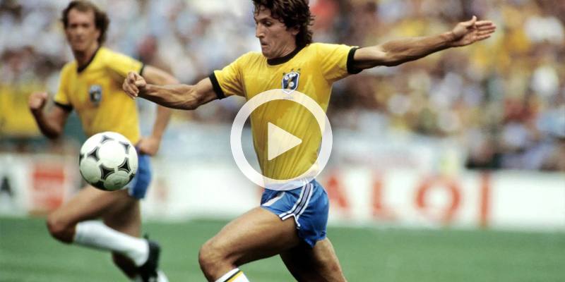 Il goal di Zico in Brasile-Nuova Zelanda del 1982