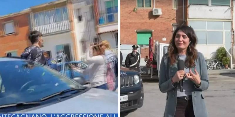 Il video della giornalista della Vita in Diretta aggredita a sputi