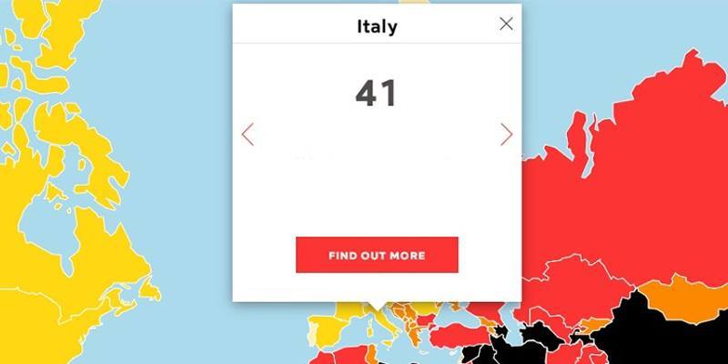 L'Italia è salita al 41° posto nella classifica mondiale della libertà di stampa stilata da Reporter sans frontières (RSF)