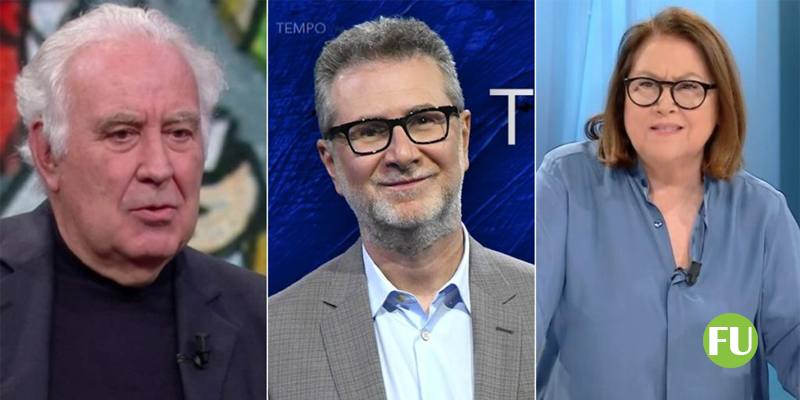 Michele Santoro a DiMartedì su La7 ha aspramente criticato Fabio Fazio e Lucia Annunziata