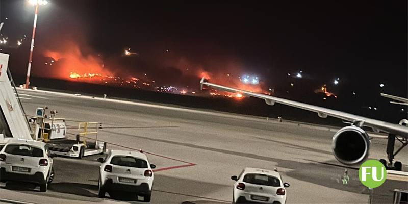 L’aeroporto di Palermo è stato chiuso a causa di un incendio