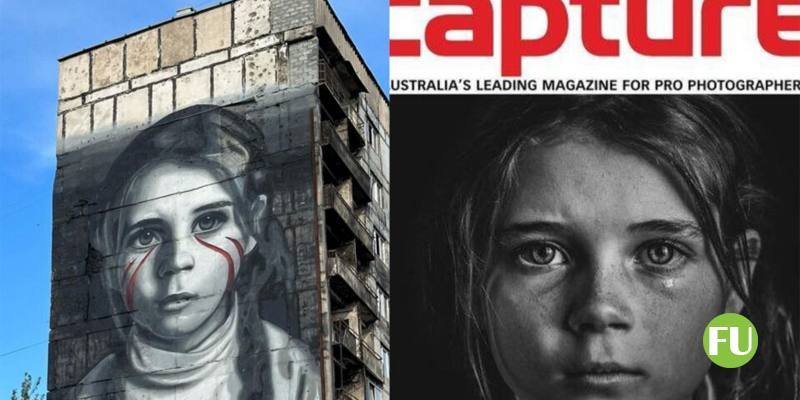 L’artista napoletano Jorit inserito nella lista nera ucraina per un murales (di una bambina australiana figlia un fotografo che ora vuole fargli causa)