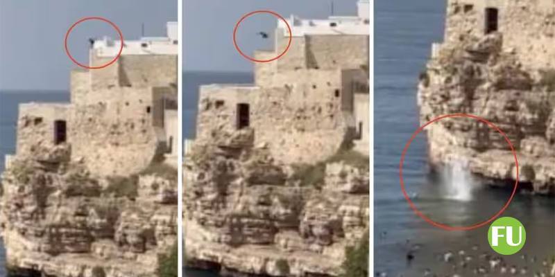 Tuffo a Polignano a Mare: svelata l'identità del turista che si è lanciato da 32 metri