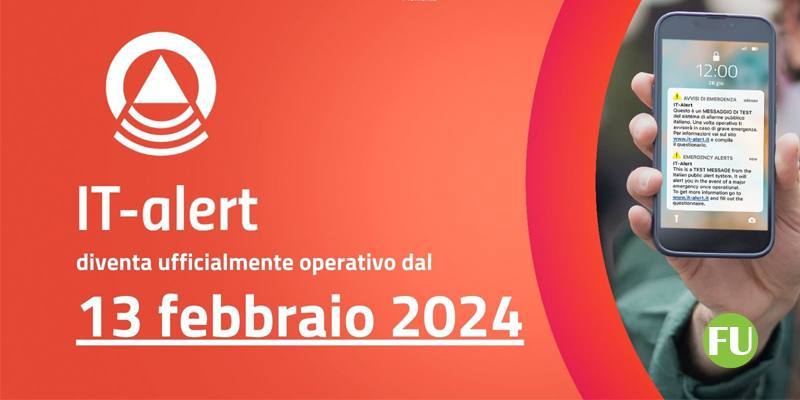 Da oggi IT-alert è operativo per 4 tipologie di rischio