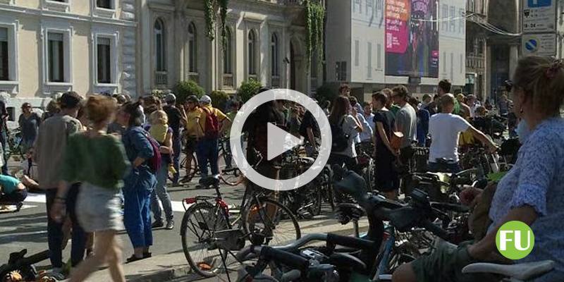 Il video del Sit-in a Milano contro il nuovo codice della strada