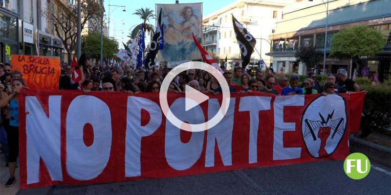 Il video della manifestazione a Messina dei No Ponte