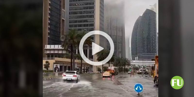 Il video della tempesta che ha allagato Dubai (Emirati Arabi)