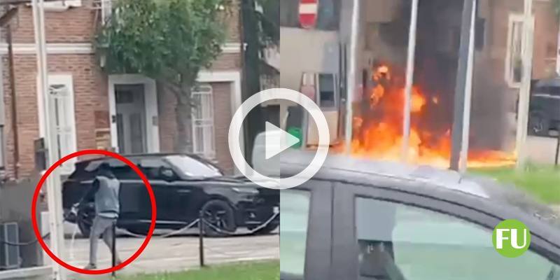 Il video dell'incendio appiccato in un distributore a Ravenna 