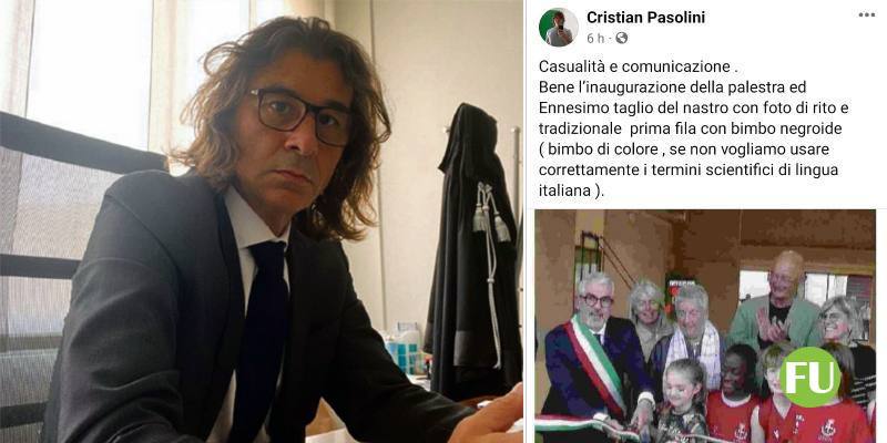 Cristian Pasolini: Bimbo negroide all'inaugurazione della palestra