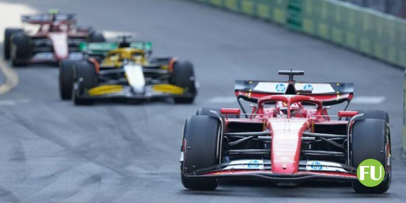 Il pilota della Ferrari Charles Leclerc vince il Gran Premio di Monaco di Formula 1