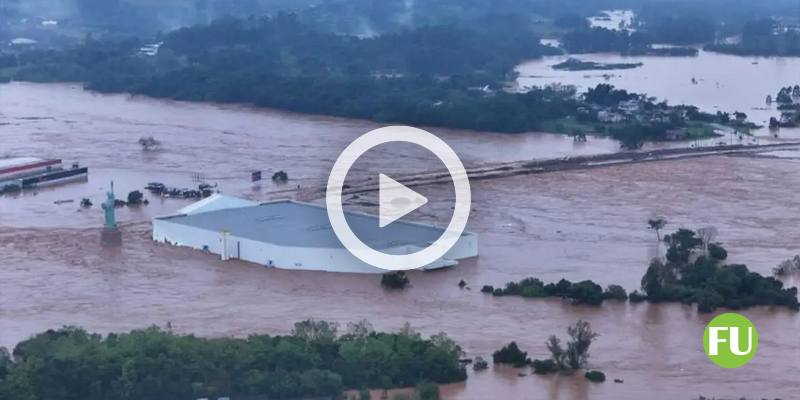 Il video delle inondazioni nel Rio Grande do Sul