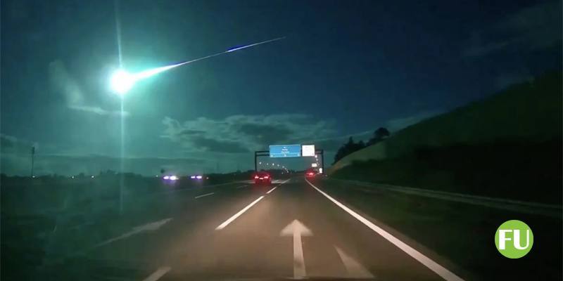 La grande meteora che la illuminato il cielo del Portogallo