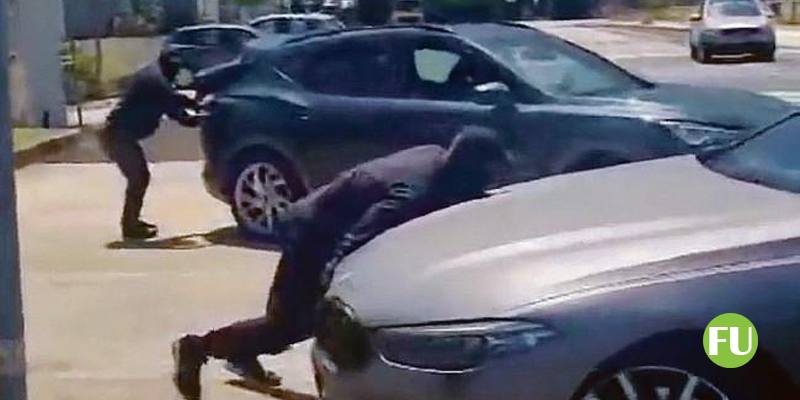 Il video del furto d'auto di lusso in pieno giorno a Bari