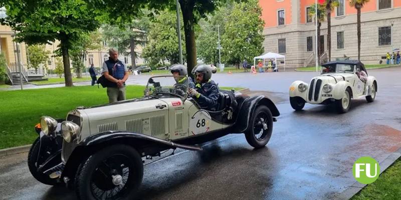 Il video delle auto della Mille Miglia a Bergamo