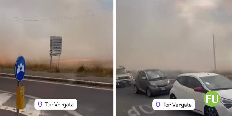Incendio a Roma: evacuata la facoltà di Lettere e Filosofia dell'Università di Tor Vergata