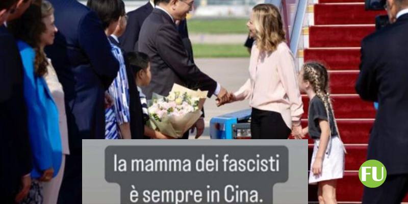 Autore Rai pubblica un post contro Meloni: La mamma dei fascisti è sempre in Cina