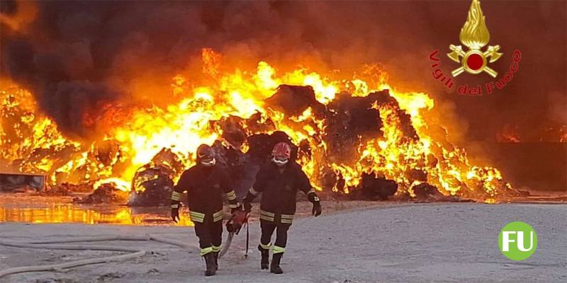 Rifiuti esportati illegalmente in Tunisia e riportati in Campania bruciati in un incendio