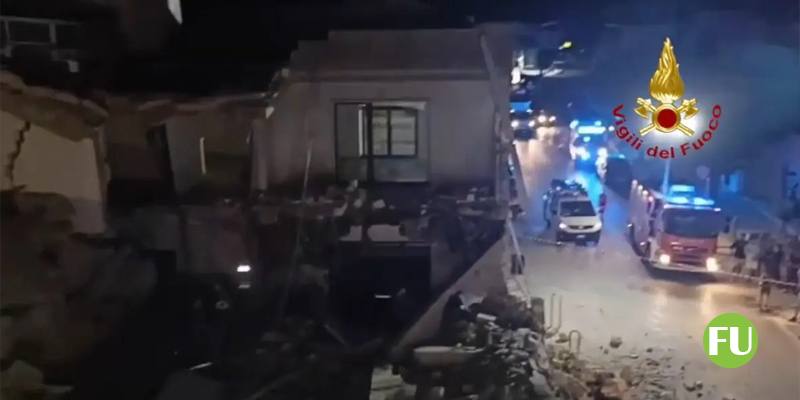 Il video del crollo nel supermercato a Latiano (Brindisi)