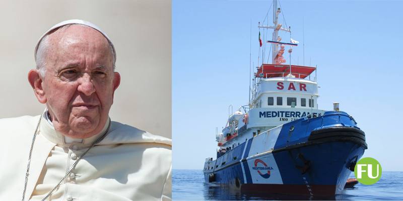 Papa Francesco benedice la Ong Mediterranea Saving Humans: Prego per voi