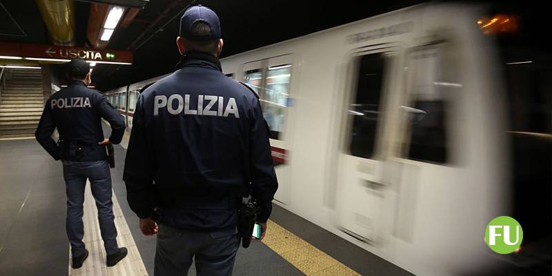 Più agenti di polizia nelle stazioni della metro di Roma, Milano e Napoli