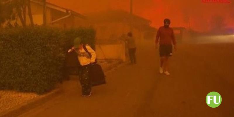 Il video degli incendi nel nord del Portogallo