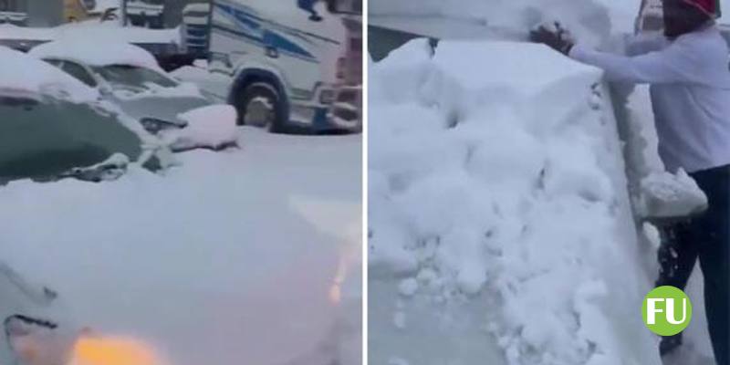 Il video degli oltre due metri di neve caduti Sudafrica