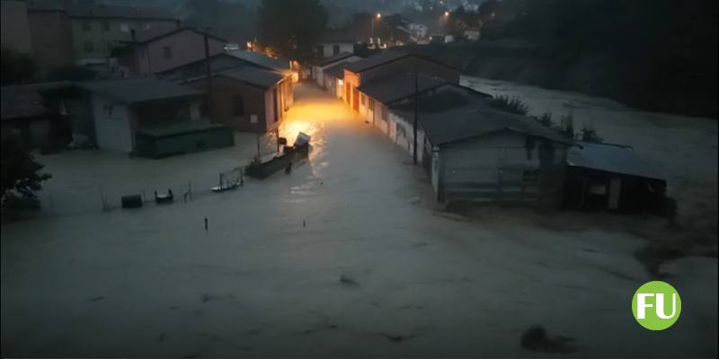 Il video dell'alluvione a Modigliana (Forlì-Cesena)