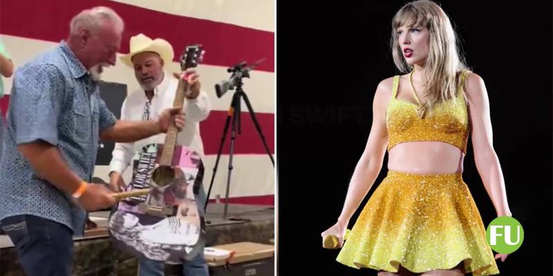 Il video dell'uomo che ha speso 4mila dollari per una chitarra di Taylor Swift per poi distruggerla con un martello