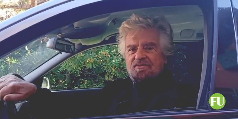 Il video di Beppe Grillo che annuncia (su un carro funebre) la morte del M5s 